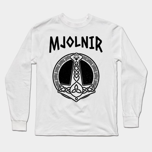 Mjolnir Long Sleeve T-Shirt by HustleHardStore